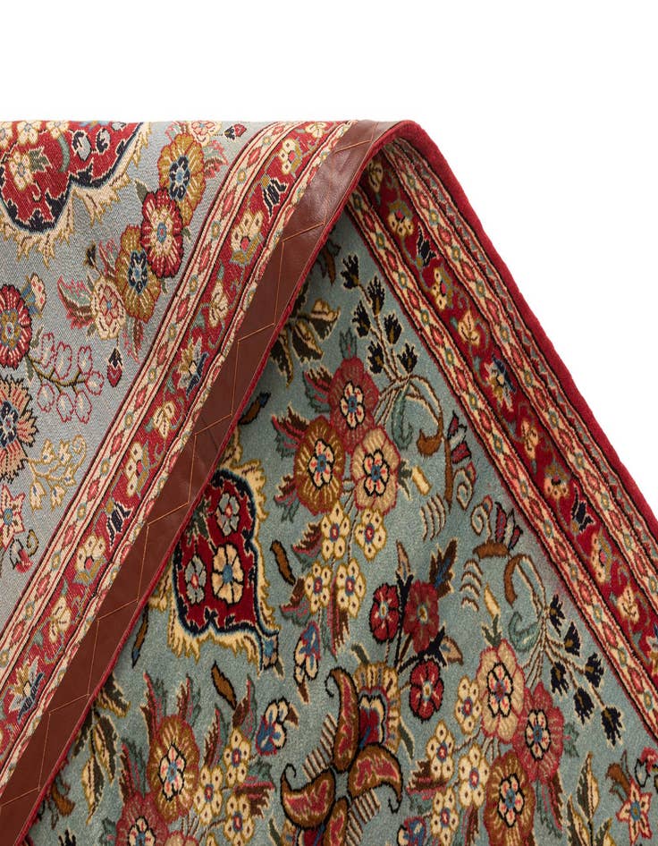 Detail image of 2' 7 x 7' 9  Hand Knotted Qom Persian Runner Rug