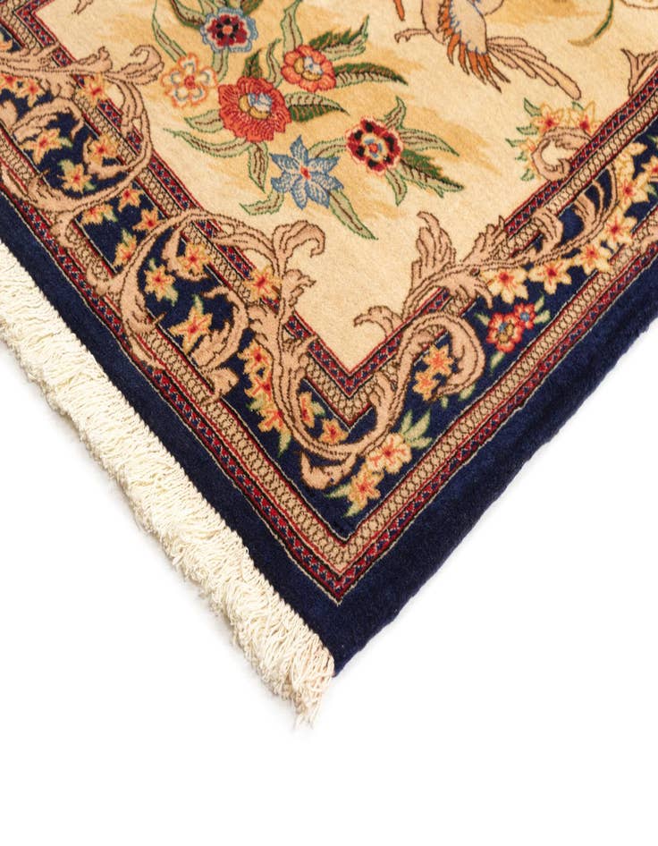 Detail image of 2' 6 x 7' 11  Hand Woven Qom Runner Rug