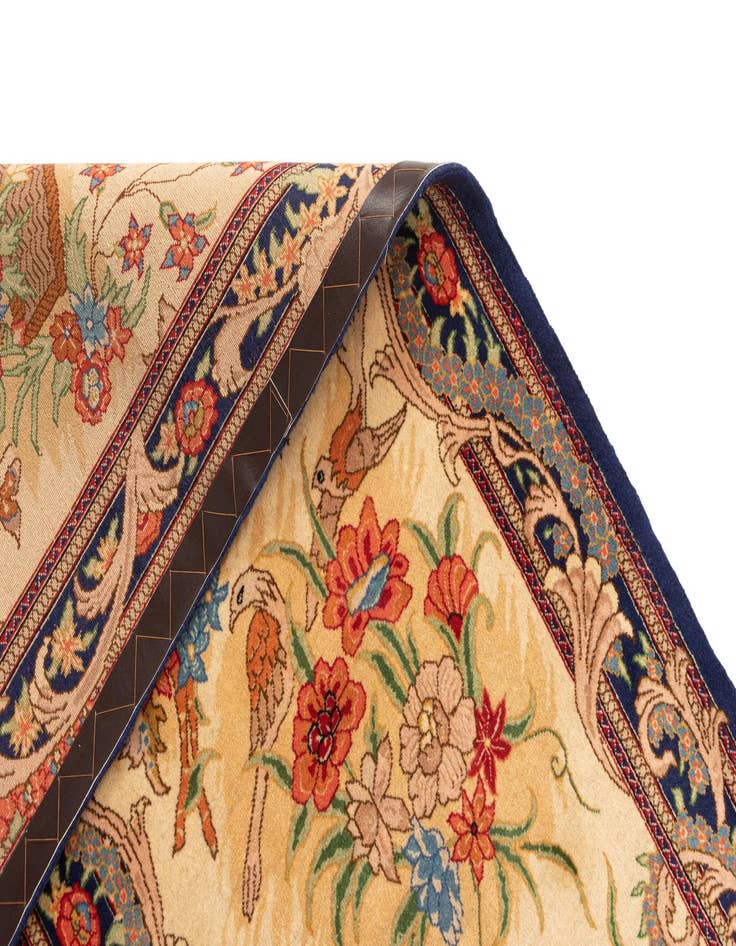 Detail image of 2' 6 x 7' 11  Hand Woven Qom Runner Rug