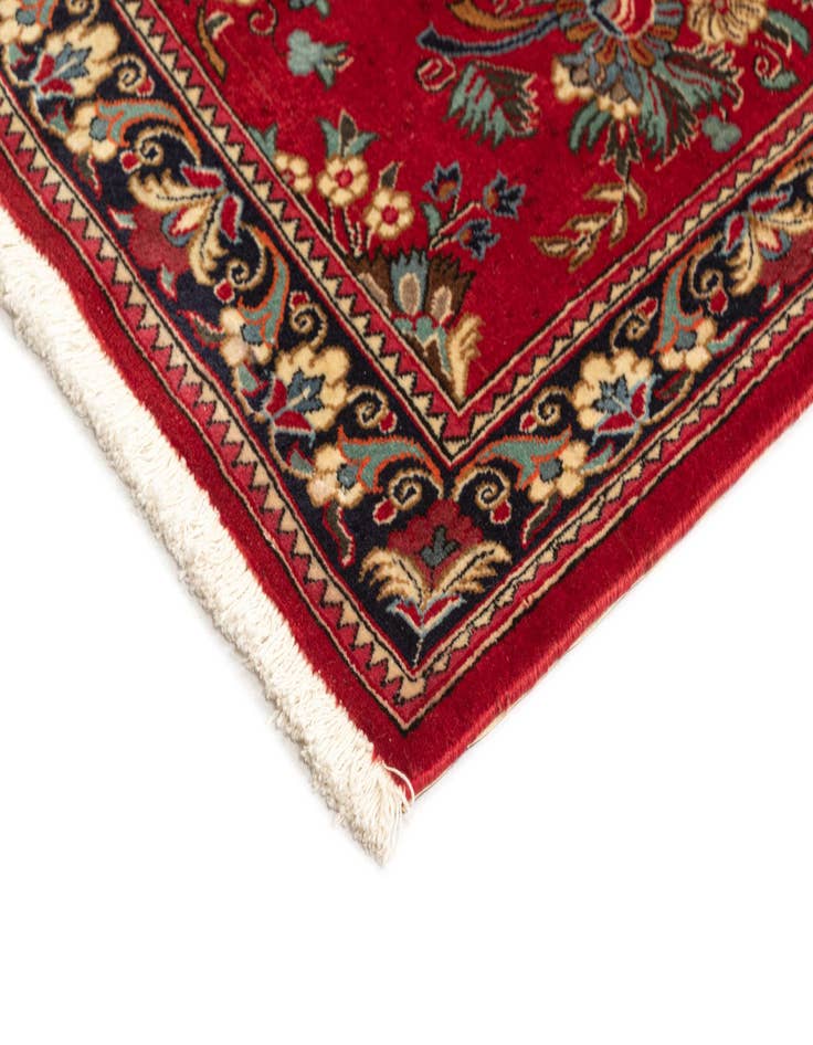 Detail image of 2' 7 x 8' 1  Hand Knotted Qom Persian Runner Rug