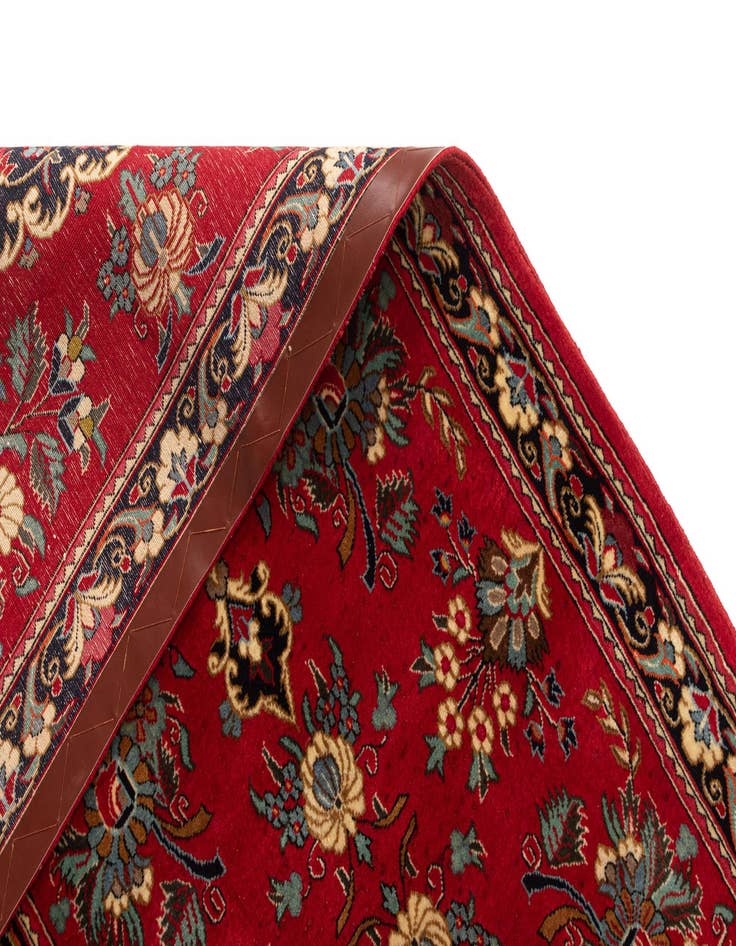 Detail image of 2' 7 x 8' 1  Hand Knotted Qom Persian Runner Rug