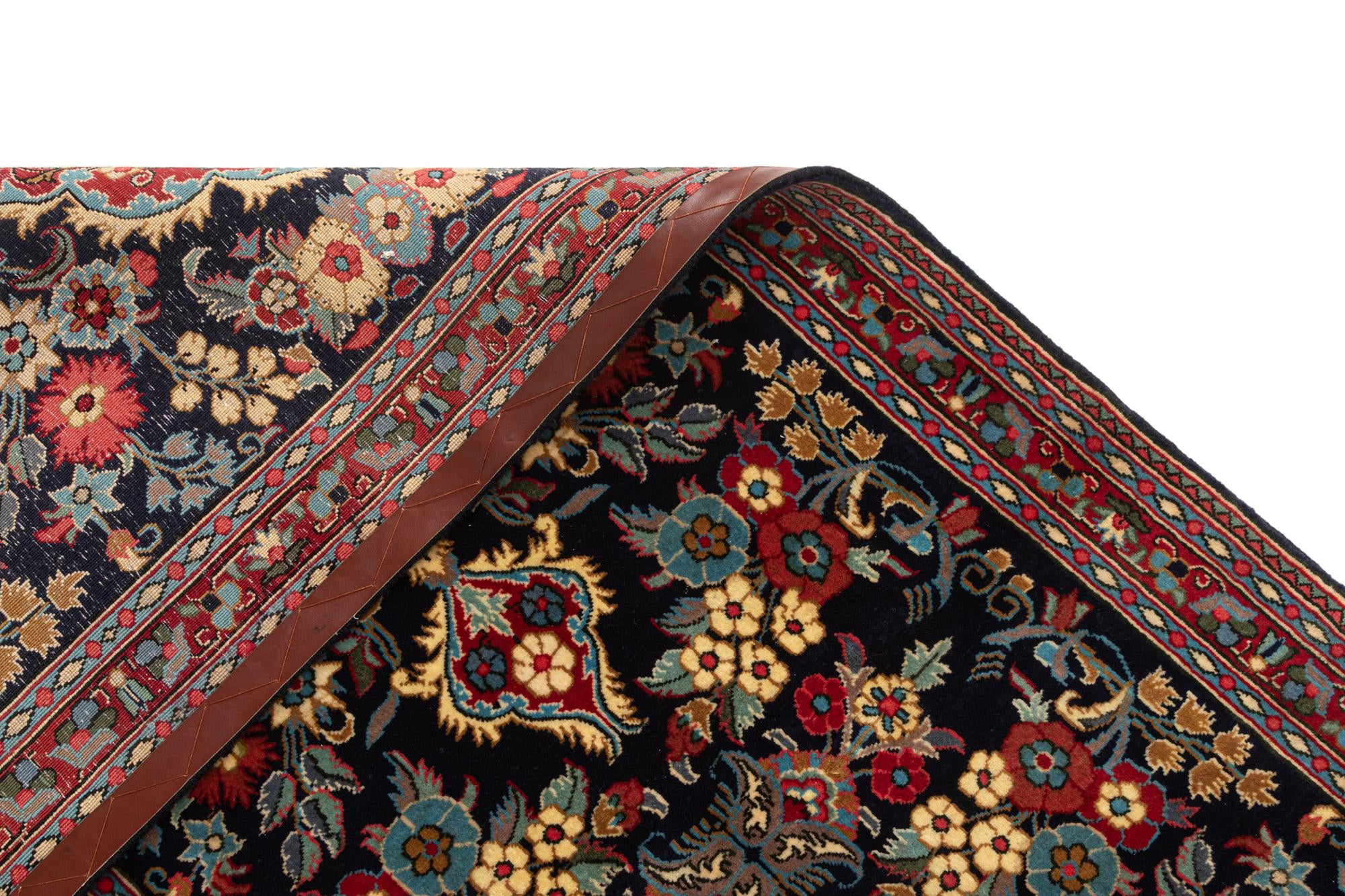 2' 7 x 7' 7 Hand Knotted Qom Persian Runner Rug