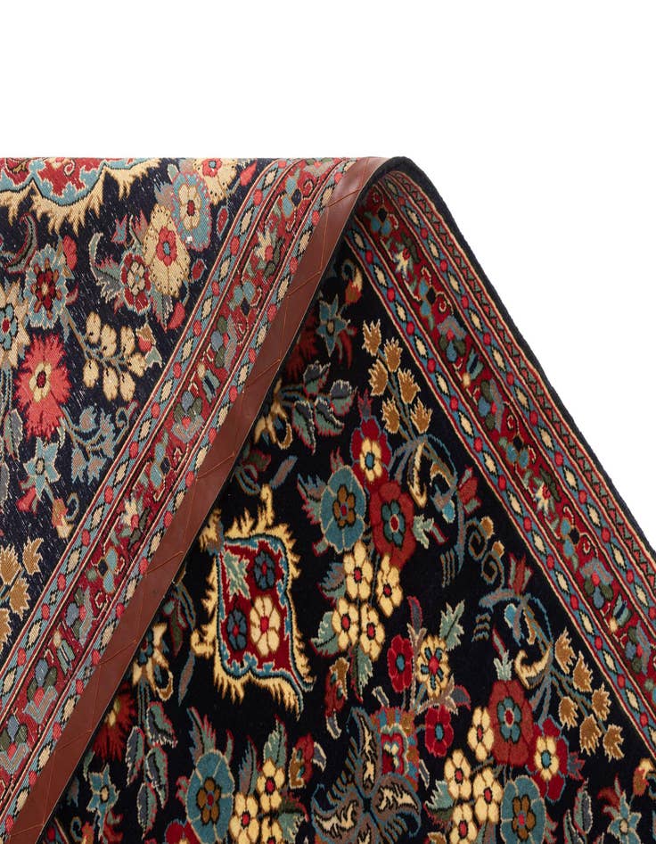 Detail image of 2' 7 x 7' 7  Hand Knotted Qom Persian Runner Rug