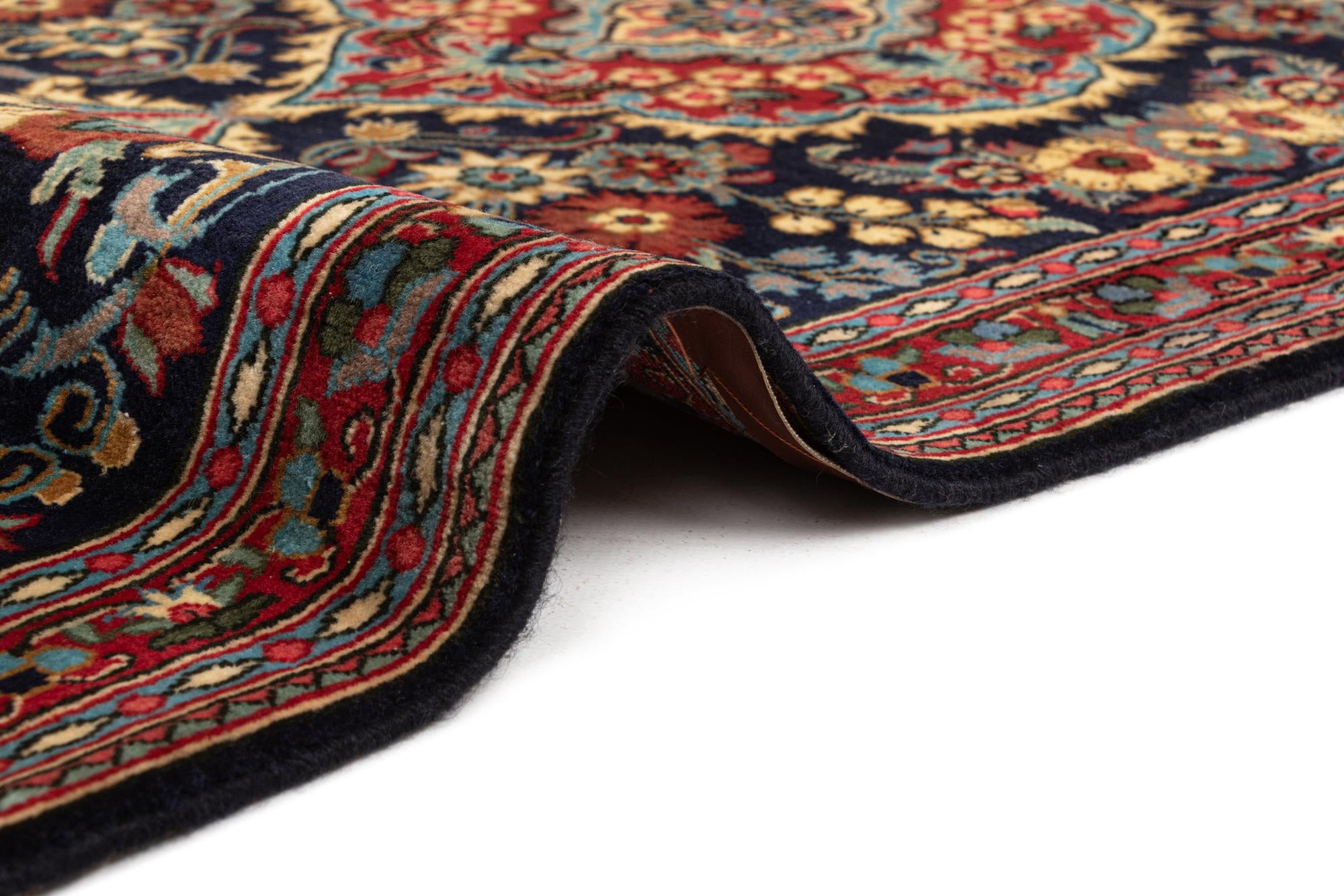 2' 7 x 7' 7 Hand Knotted Qom Persian Runner Rug