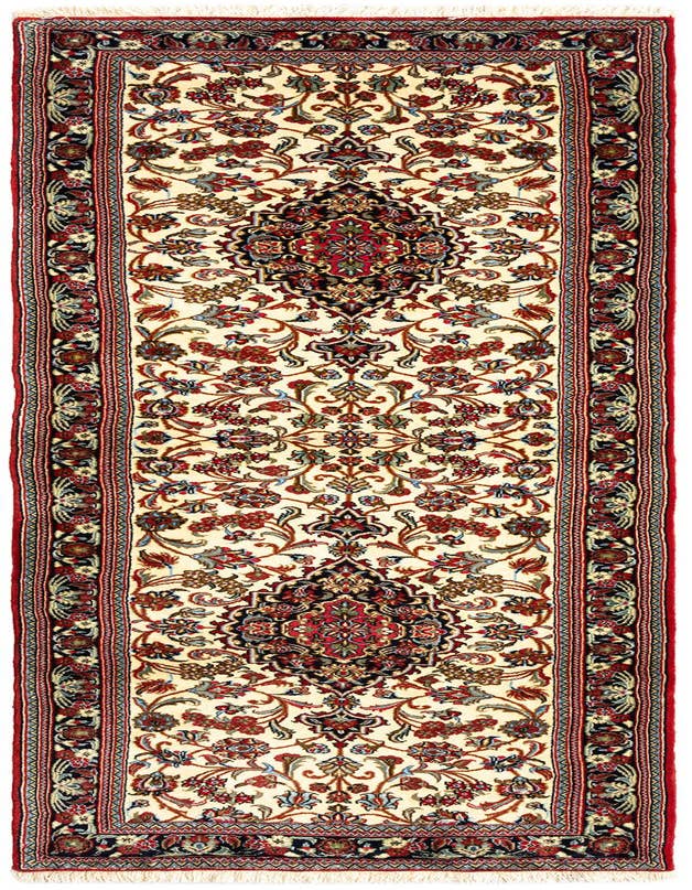 Detail image of 2' 8 x 8' 7 Hand Knotted Qom Persian Runner Rug