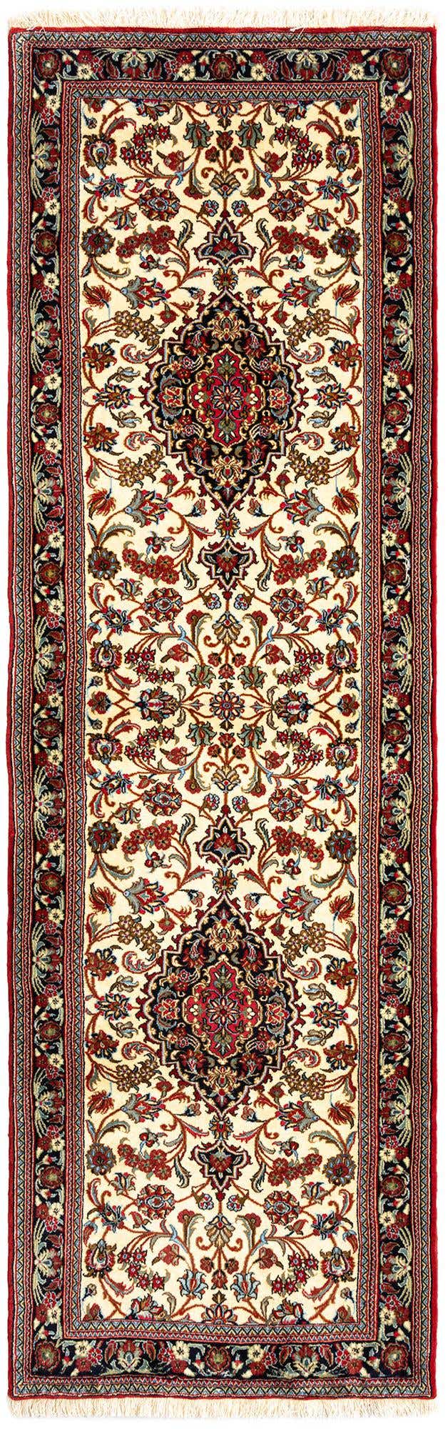 2' 8 x 8' 7 Hand Knotted Qom Persian Runner Rug