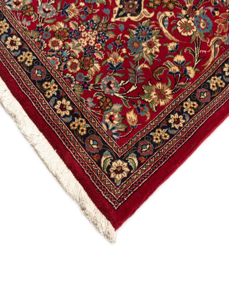 Detail image of 2' 7 x 10'  Hand Knotted Qom Persian Runner Rug