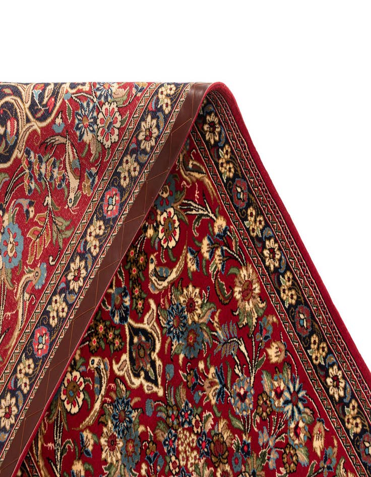 Detail image of 2' 7 x 10'  Hand Knotted Qom Persian Runner Rug