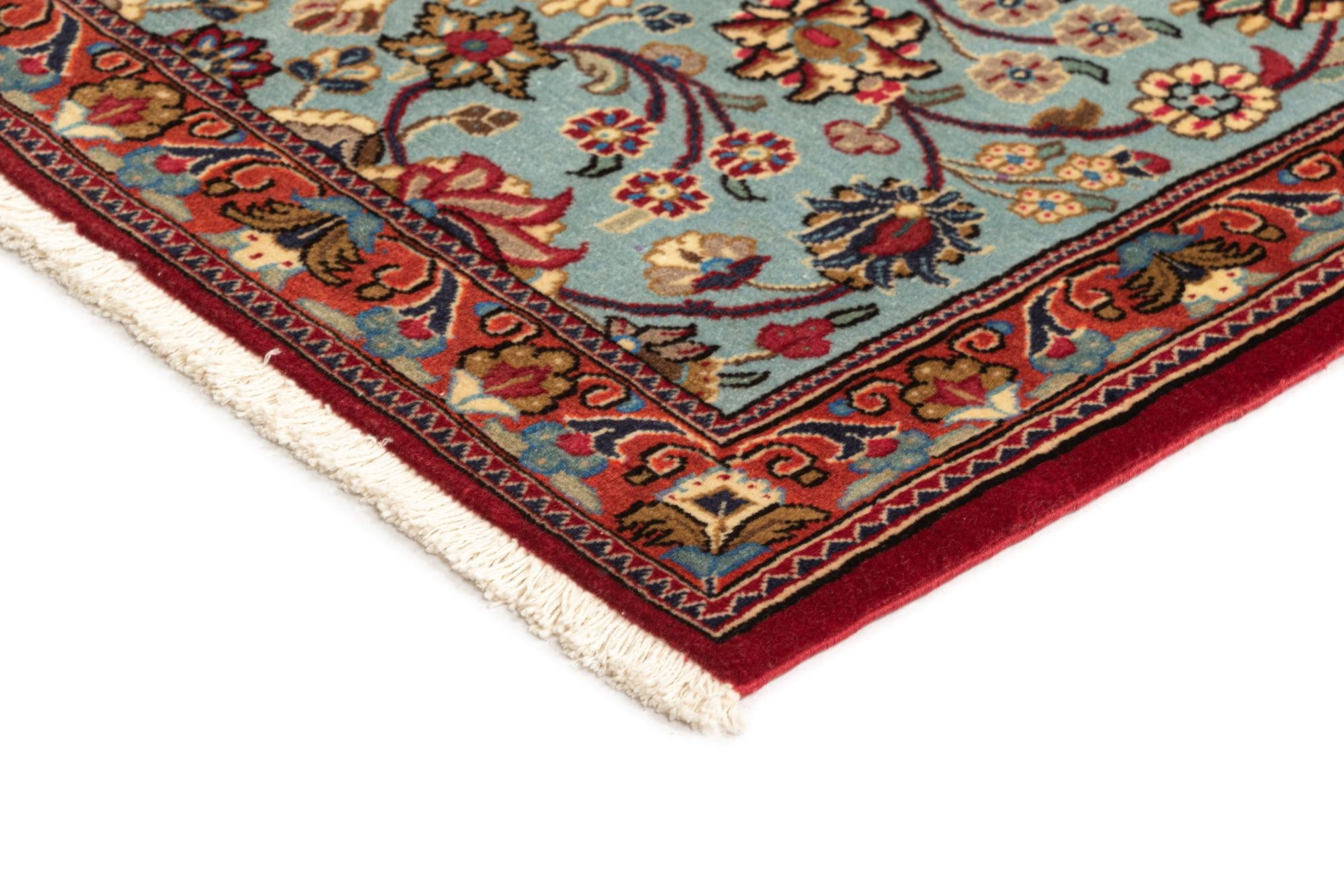 2' 7 x 7' 10 Hand Knotted Qom Persian Runner Rug