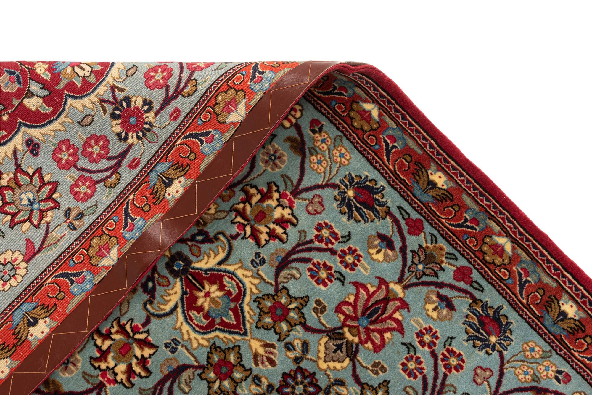 2' 7 x 7' 10 Hand Knotted Qom Persian Runner Rug