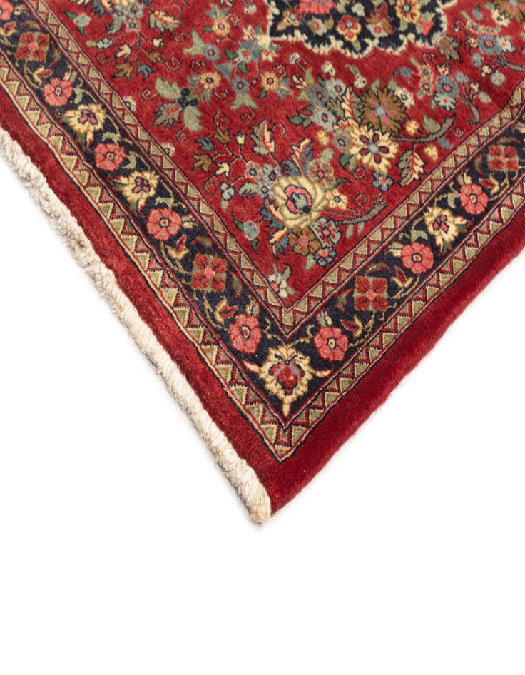 Detail image of 2' 4 x 7' 9  Hand Knotted Qom Persian Runner Rug