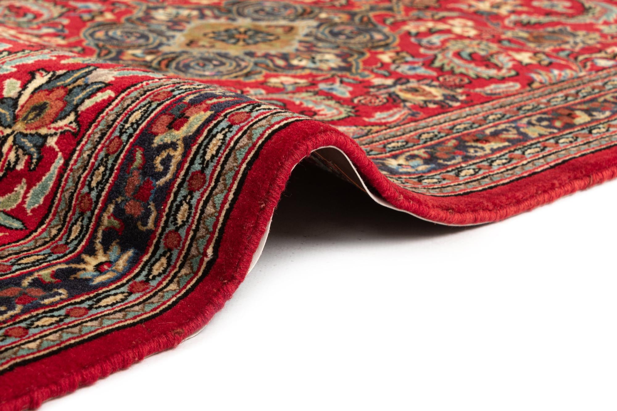 2' 8 x 6' 4 Hand Knotted Qom Persian Runner Rug