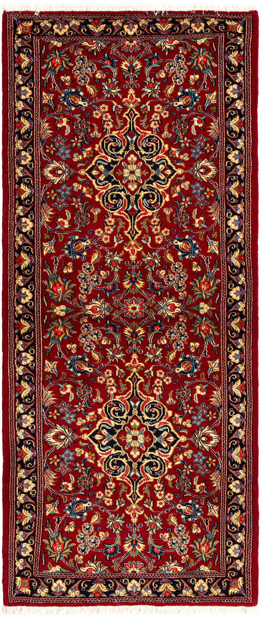 2' 9 x 6' 6 Hand Knotted Qom Persian Runner Rug