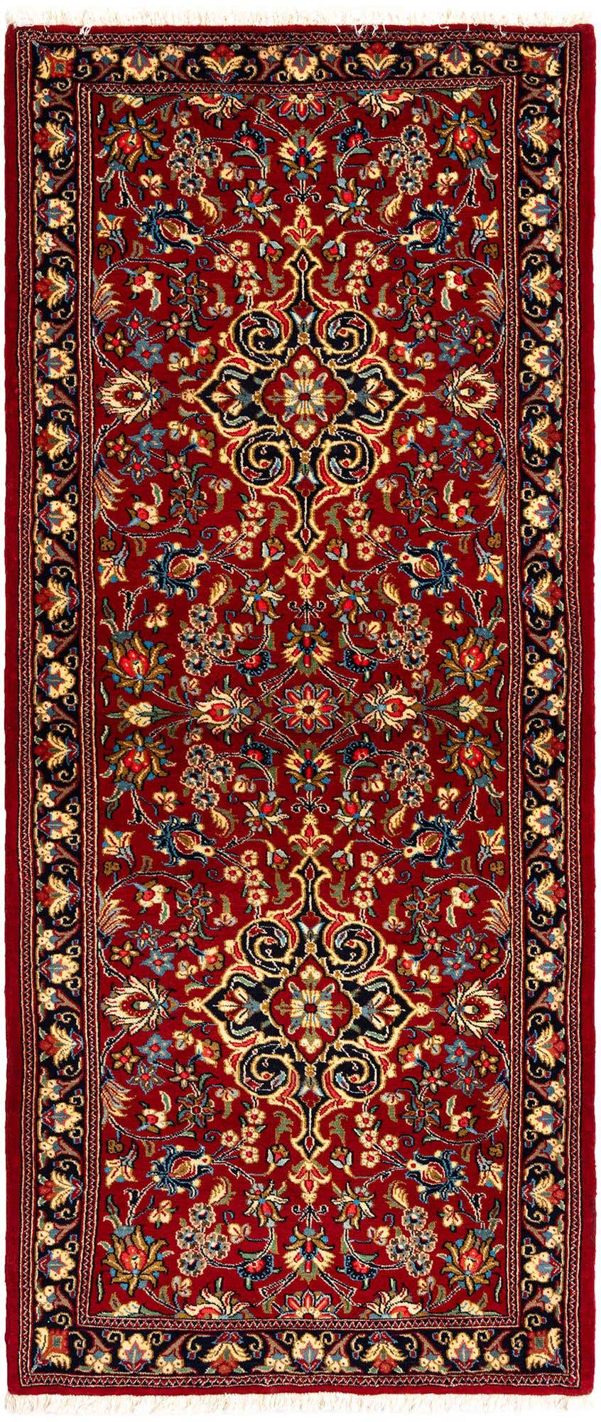 2' 9 x 6' 6 Hand Knotted Qom Persian Runner Rug