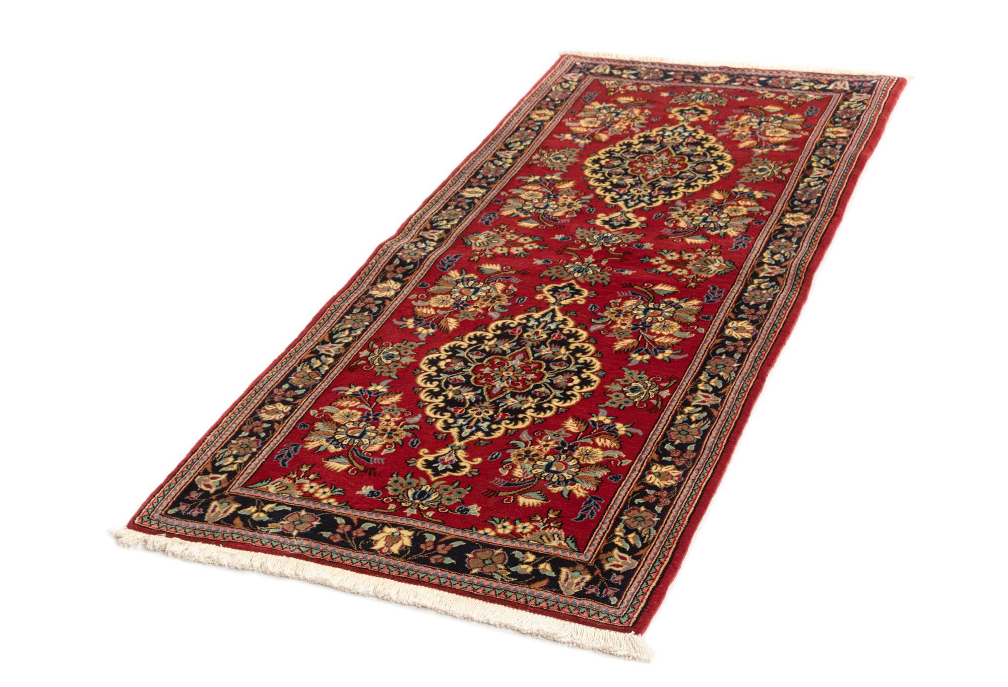 2' 9 x 6' 2 Hand Knotted Qom Persian Runner Rug