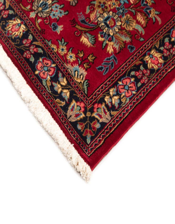 Detail image of 2' 7 x 6' 7  Hand Knotted Qom Persian Runner Rug