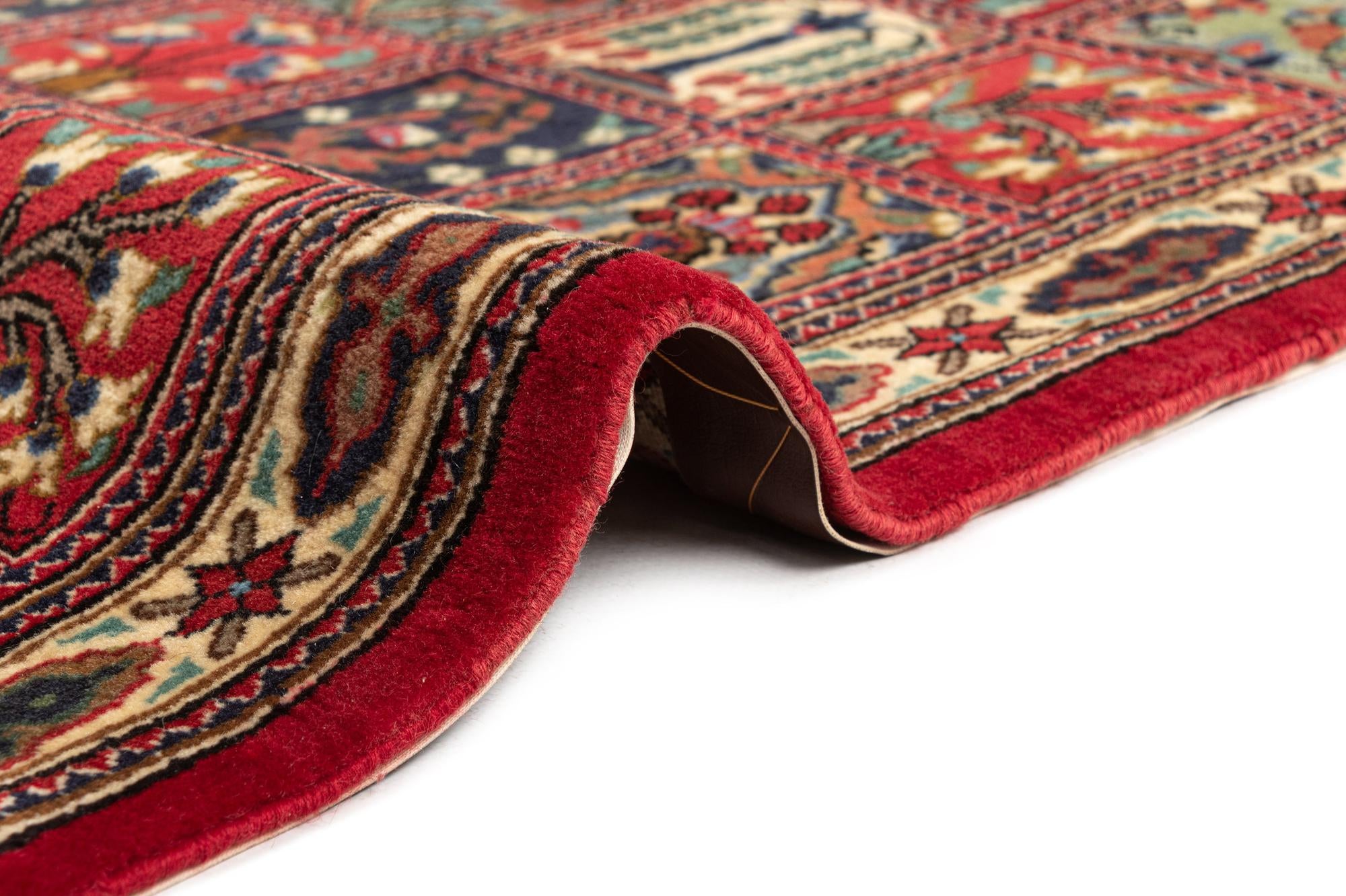 2' 7 x 6' 5 Hand Knotted Qom Persian Runner Rug