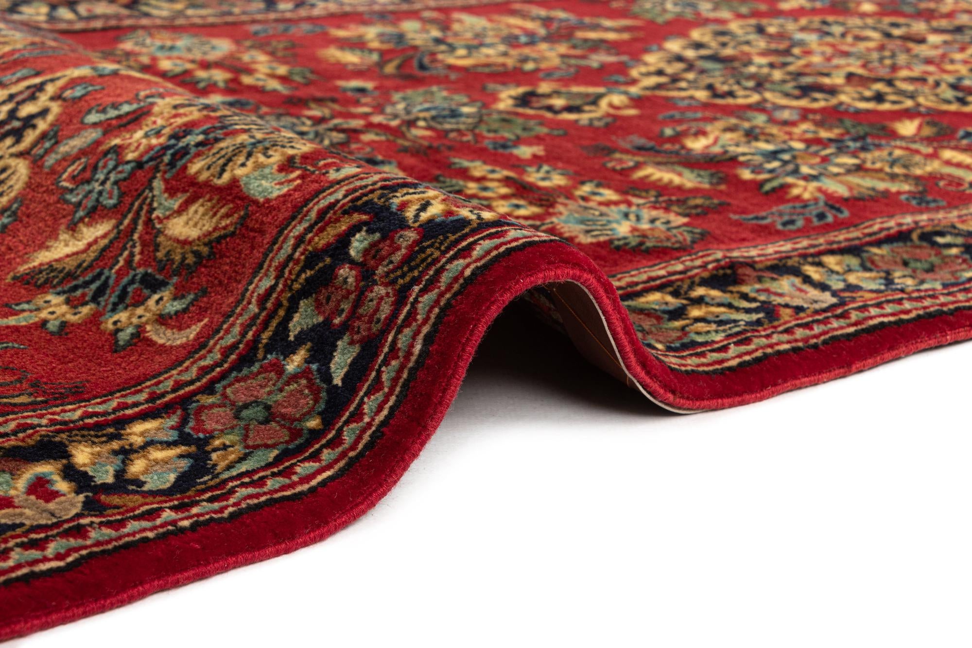 2' 8 x 6' 11 Hand Knotted Qom Persian Runner Rug