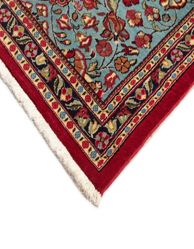 Detail image of 2' 7 x 13' 1  Hand Knotted Qom Persian Runner Rug