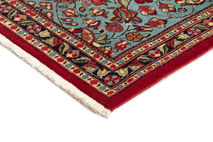Detail image of 2' 7 x 13' 1 Hand Knotted Qom Persian Runner Rug