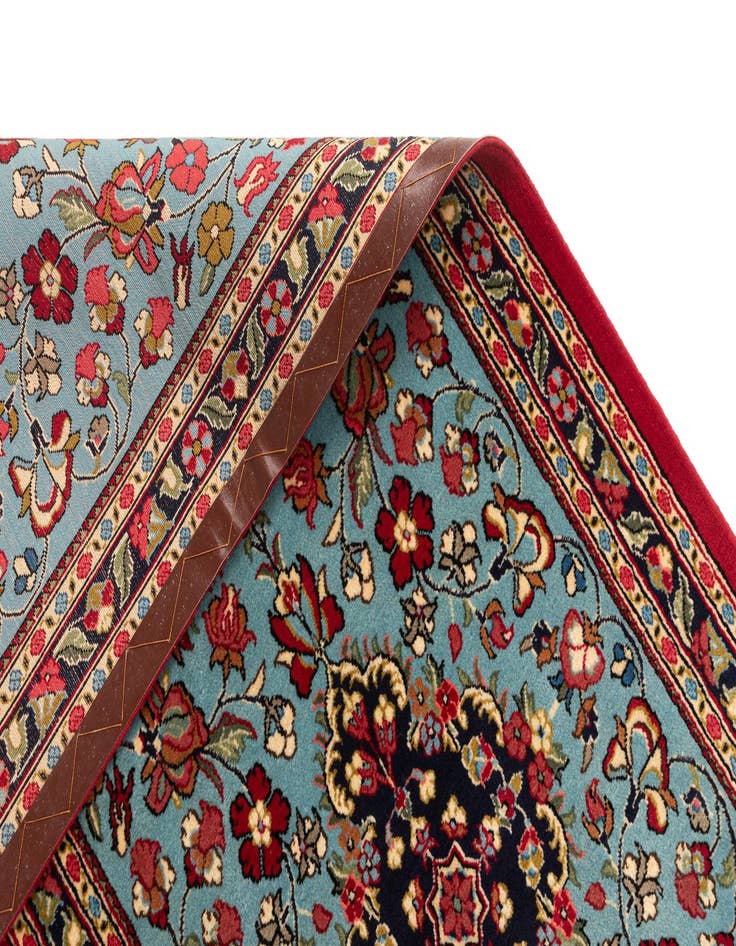 Detail image of 2' 7 x 13' 1  Hand Knotted Qom Persian Runner Rug