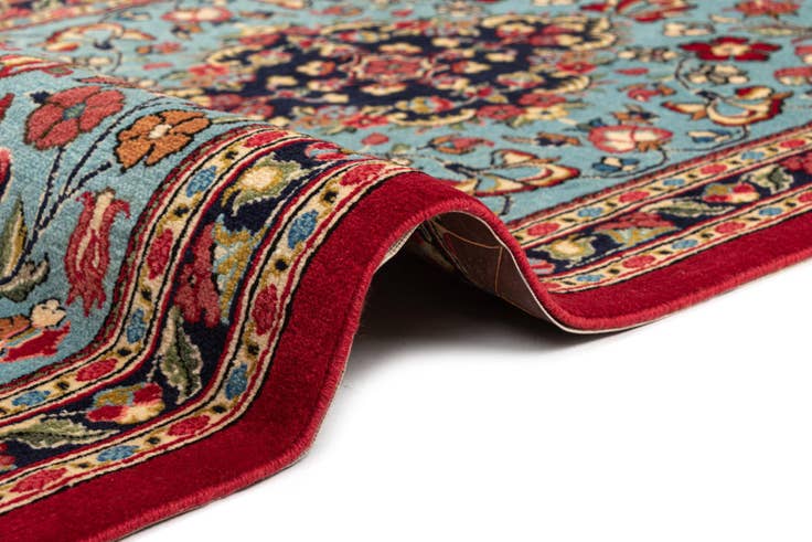 Detail image of 2' 7 x 13' 1 Hand Knotted Qom Persian Runner Rug