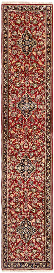 Detail image of 2' 11 x 14' 11 Hand Knotted Qom Persian Runner Rug