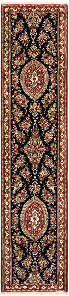 Detail image of 2' 11 x 13' 6 Hand Knotted Qom Persian Runner Rug