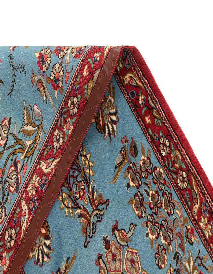 Detail image of 2' 7 x 13' 6  Hand Knotted Qom Persian Runner Rug