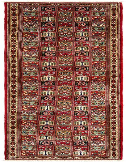 Detail image of 2' 7 x 13' 1 Hand Knotted Qom Persian Runner Rug