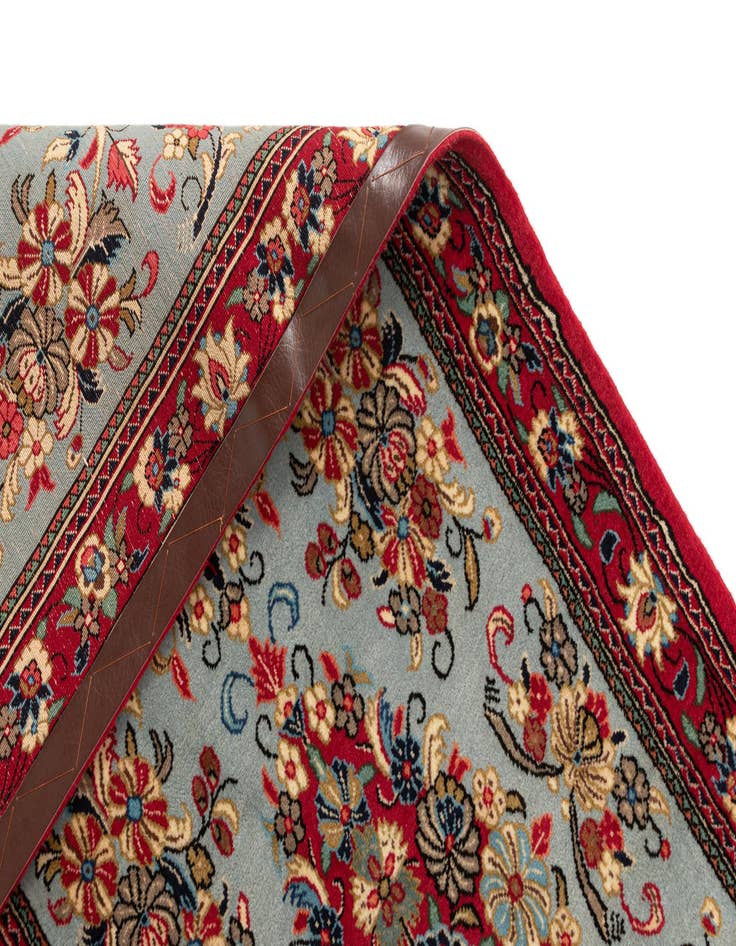 Detail image of 2' 6 x 13' 8  Hand Knotted Qom Persian Runner Rug