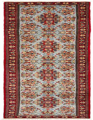 2' 6 x 13' 8 Hand Knotted Qom Persian Runner Rug