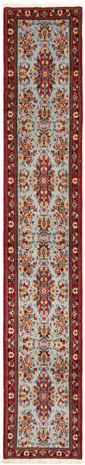 Detail image of 2' 6 x 13' 8 Hand Knotted Qom Persian Runner Rug