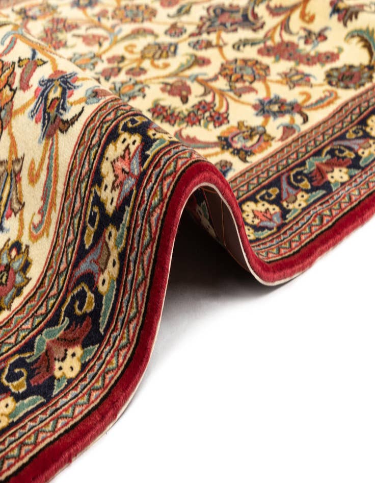 Detail image of 2' 10 x 14' 2  Hand Knotted Qom Persian Runner Rug