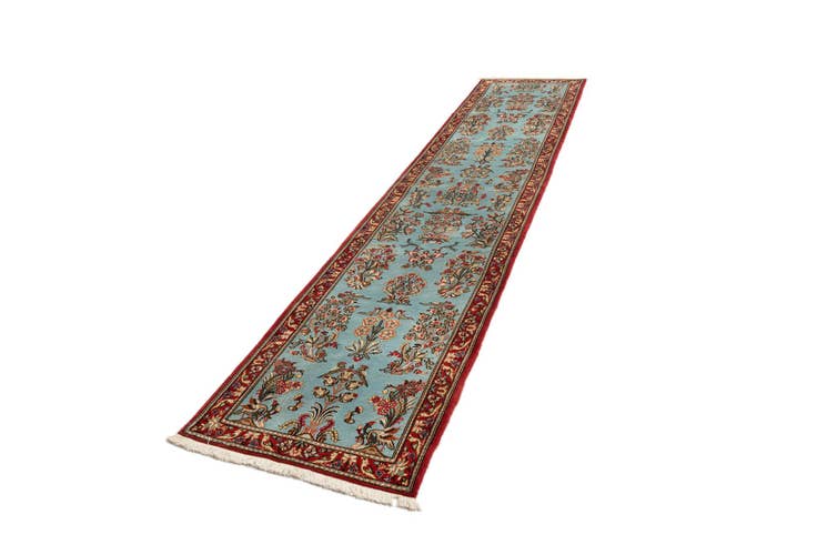 Detail image of 2' 7 x 12' 6 Qom Runner Rug