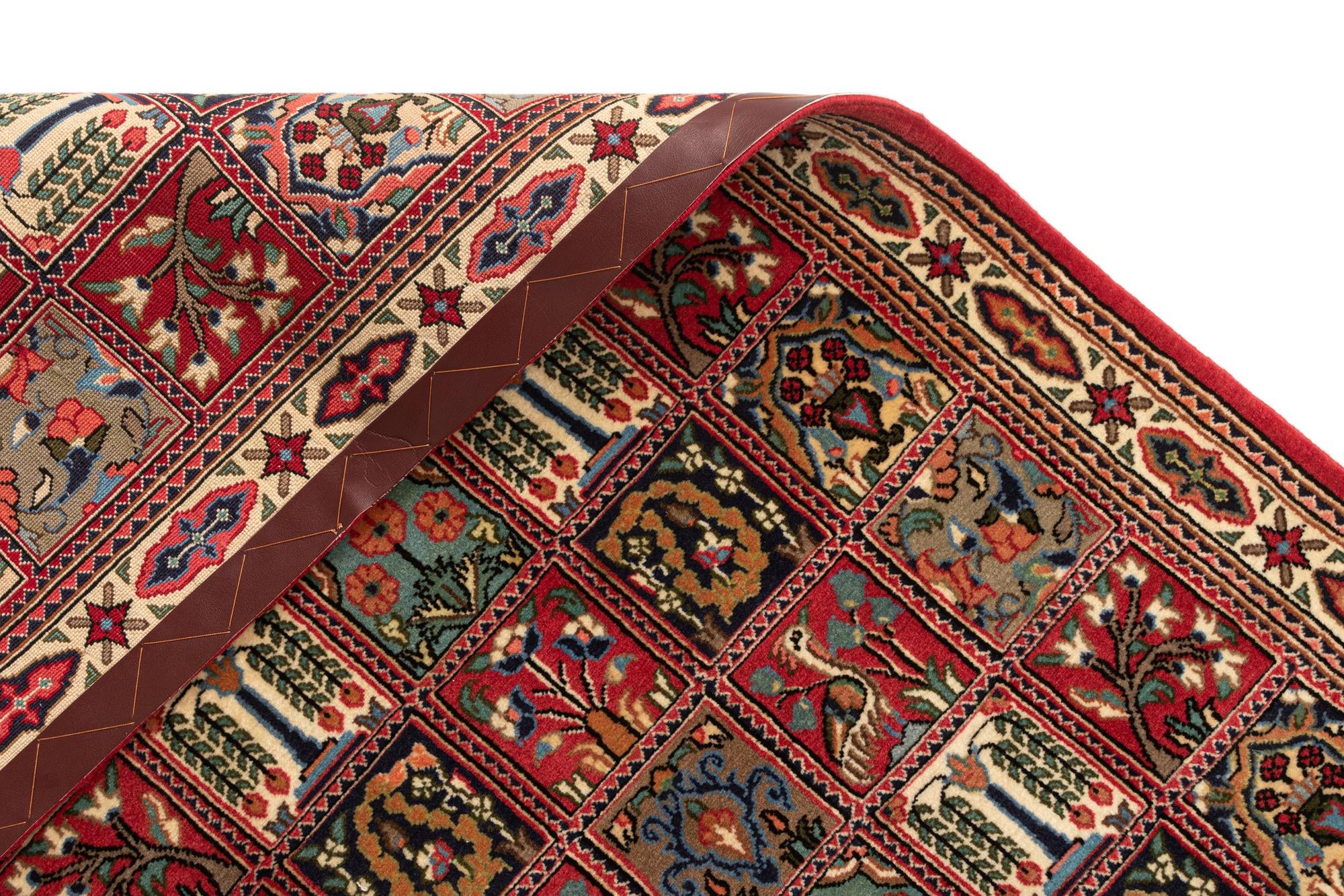 2' 8 x 13' 1 Hand Knotted Qom Persian Runner Rug