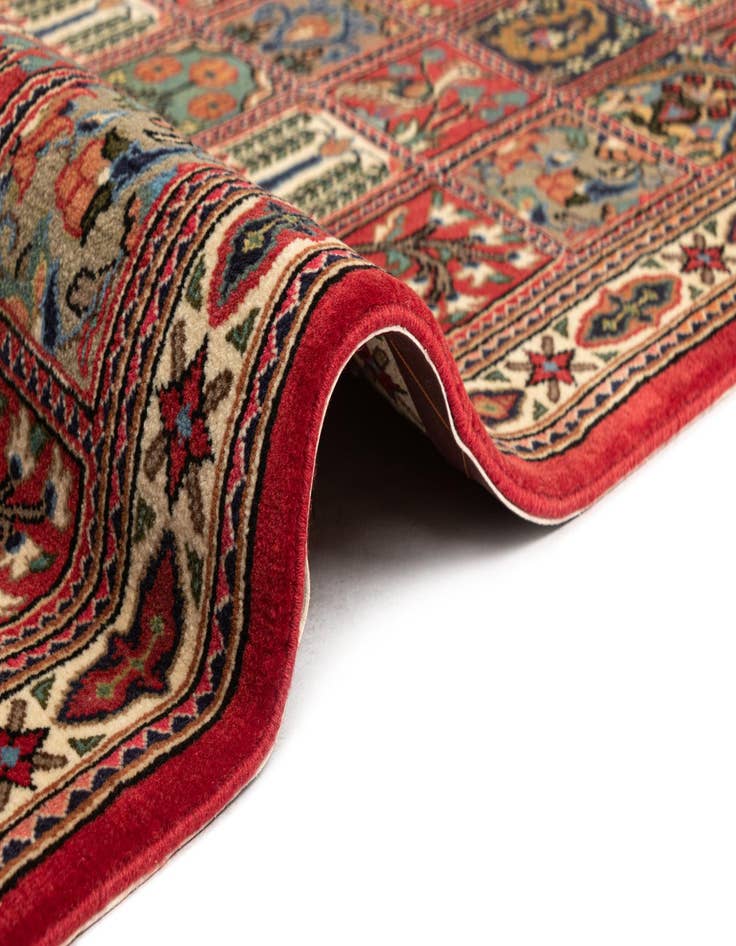 Detail image of 2' 8 x 13' 1  Hand Knotted Qom Persian Runner Rug