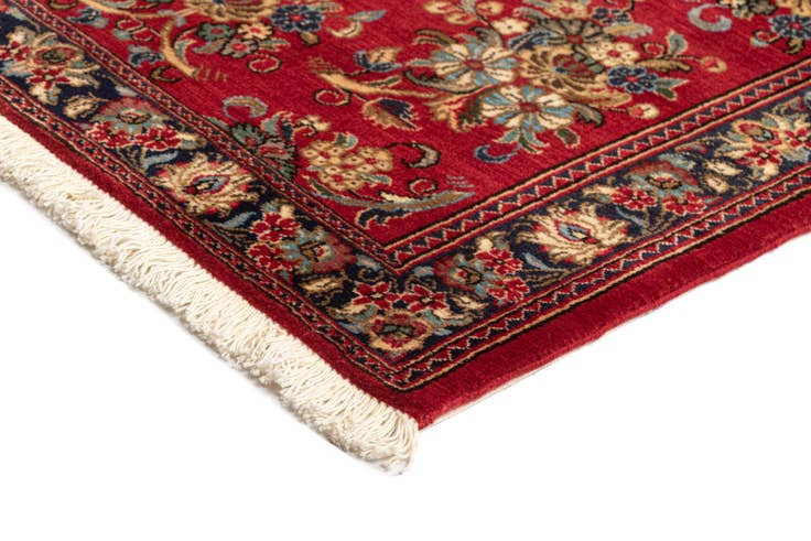 Detail image of 2' 8 x 12' 10 Hand Knotted Qom Persian Runner Rug