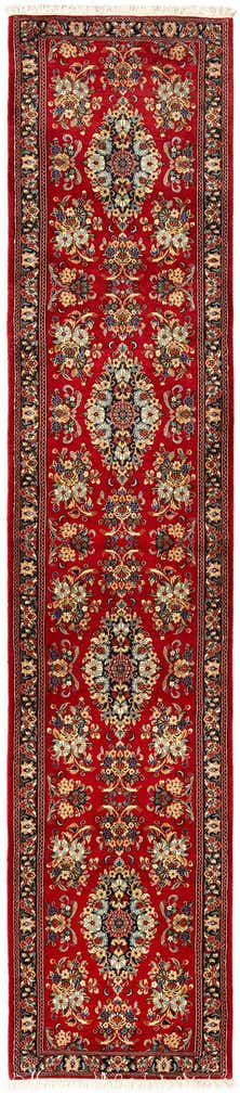 2' 8 x 12' 10 Hand Knotted Qom Persian Runner Rug