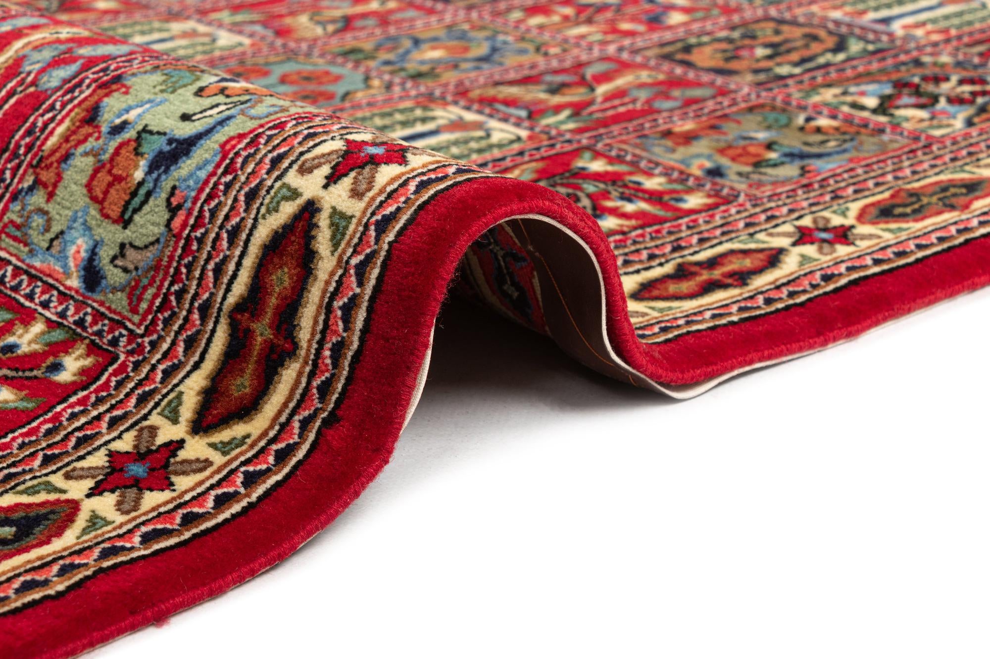 2' 7 x 13' 3 Hand Knotted Qom Persian Runner Rug