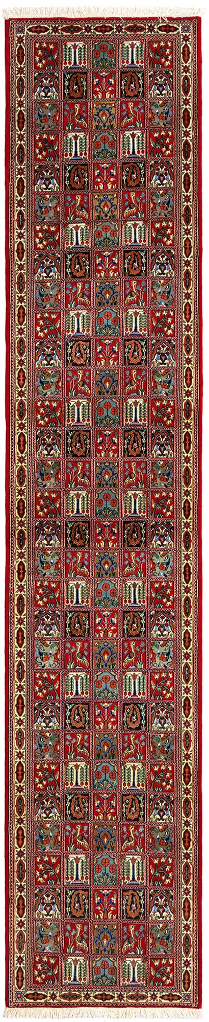 2' 7 x 13' 3 Hand Knotted Qom Persian Runner Rug