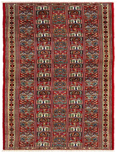 Detail image of 2' 7 x 13' 3 Hand Knotted Qom Persian Runner Rug