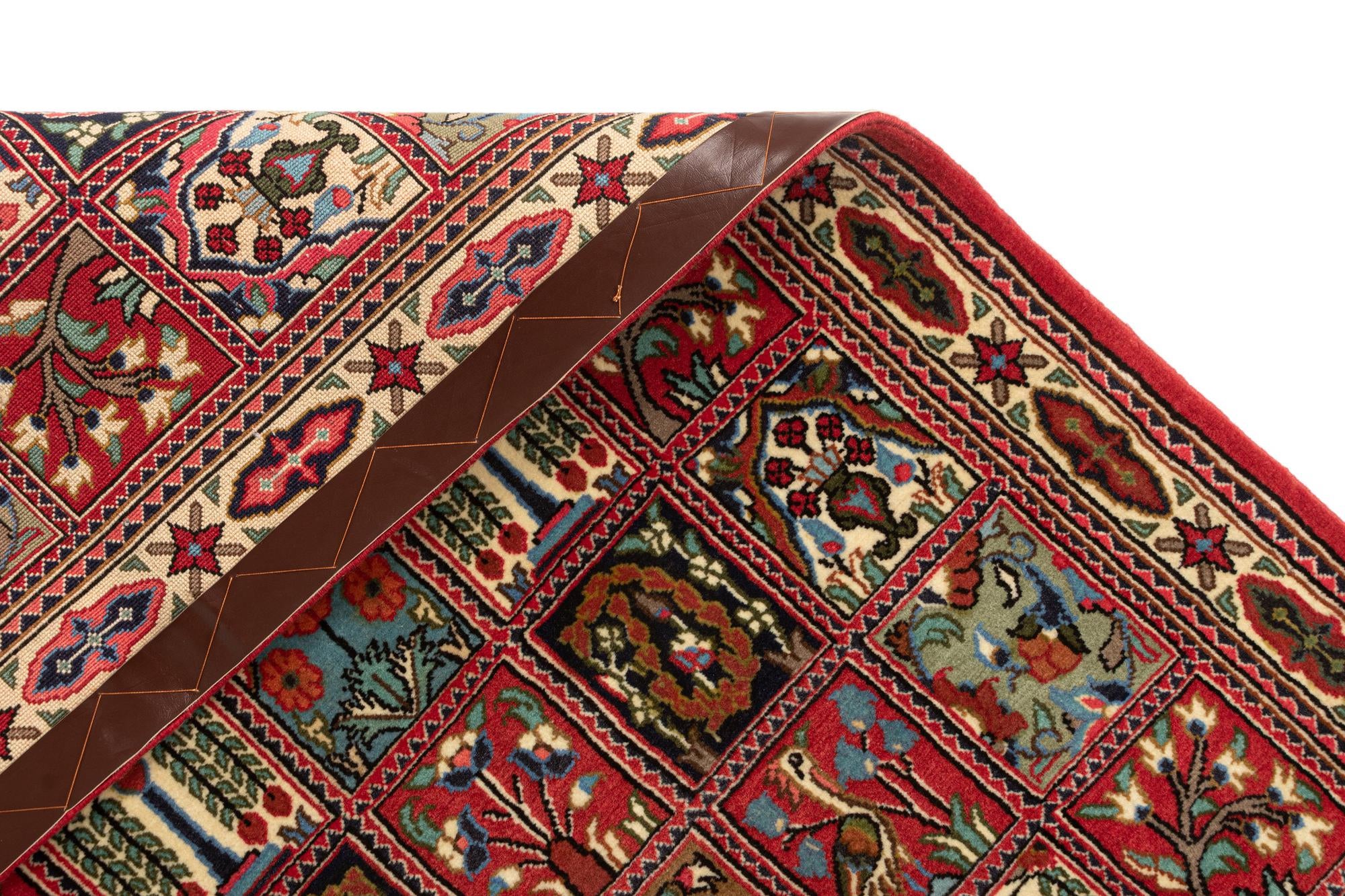 2' 7 x 13' 3 Hand Knotted Qom Persian Runner Rug