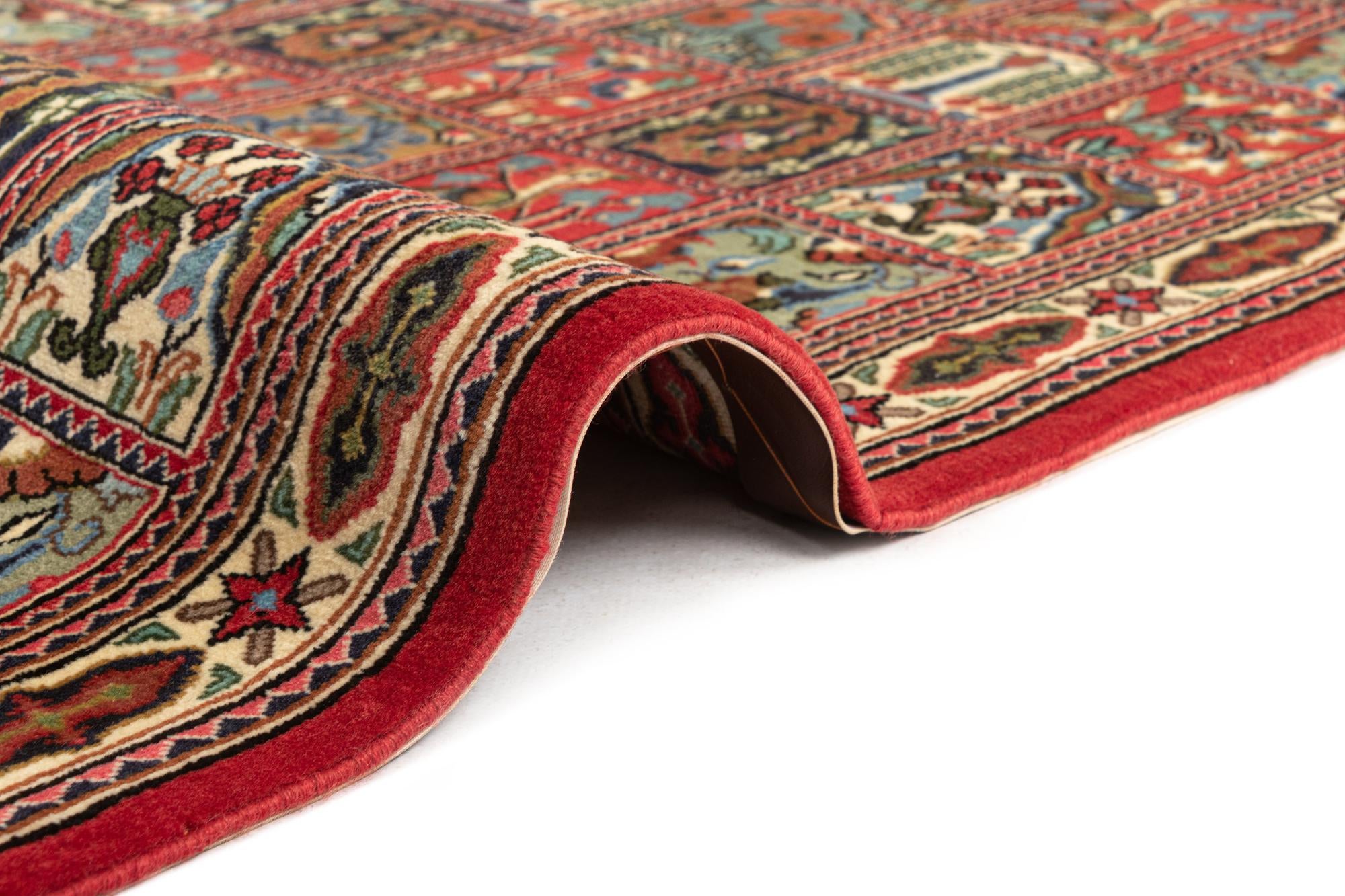 2' 7 x 13' 3 Hand Knotted Qom Persian Runner Rug