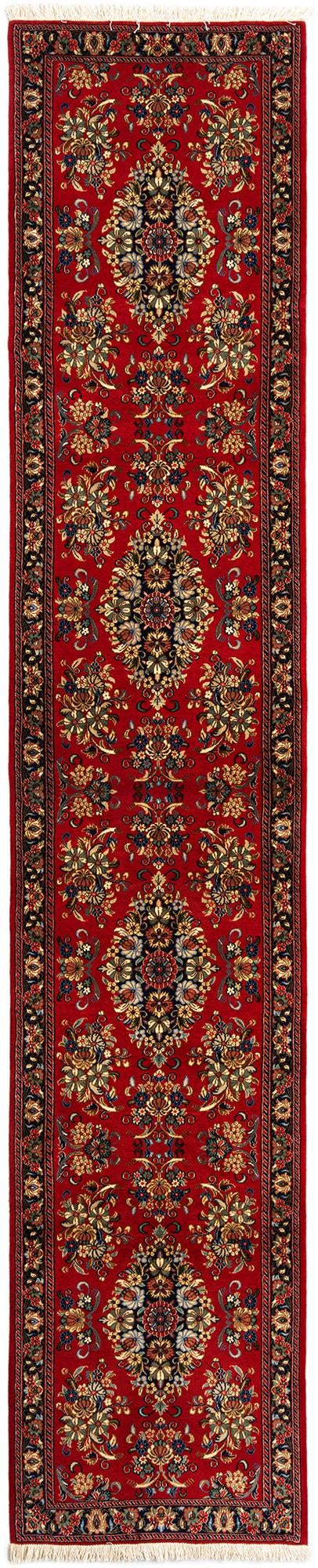 2' 7 x 13' 7 Hand Knotted Qom Persian Runner Rug