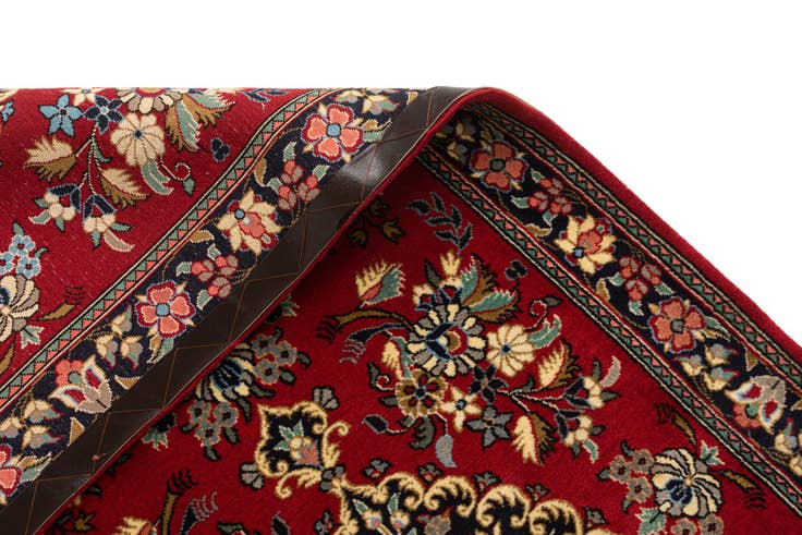 Detail image of 2' 8 x 6' 8 Hand Knotted Qom Persian Runner Rug