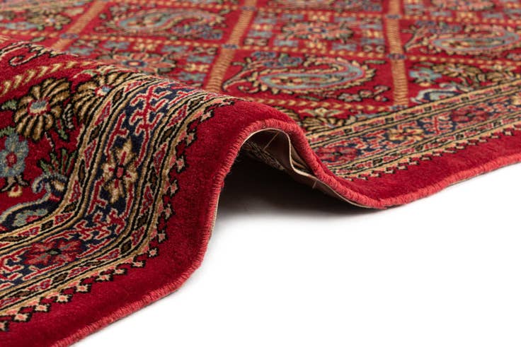 Detail image of 2' 4 x 6' 5 Hand Knotted Qom Persian Runner Rug
