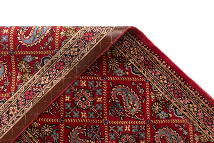 Detail image of 2' 4 x 6' 5 Hand Knotted Qom Persian Runner Rug