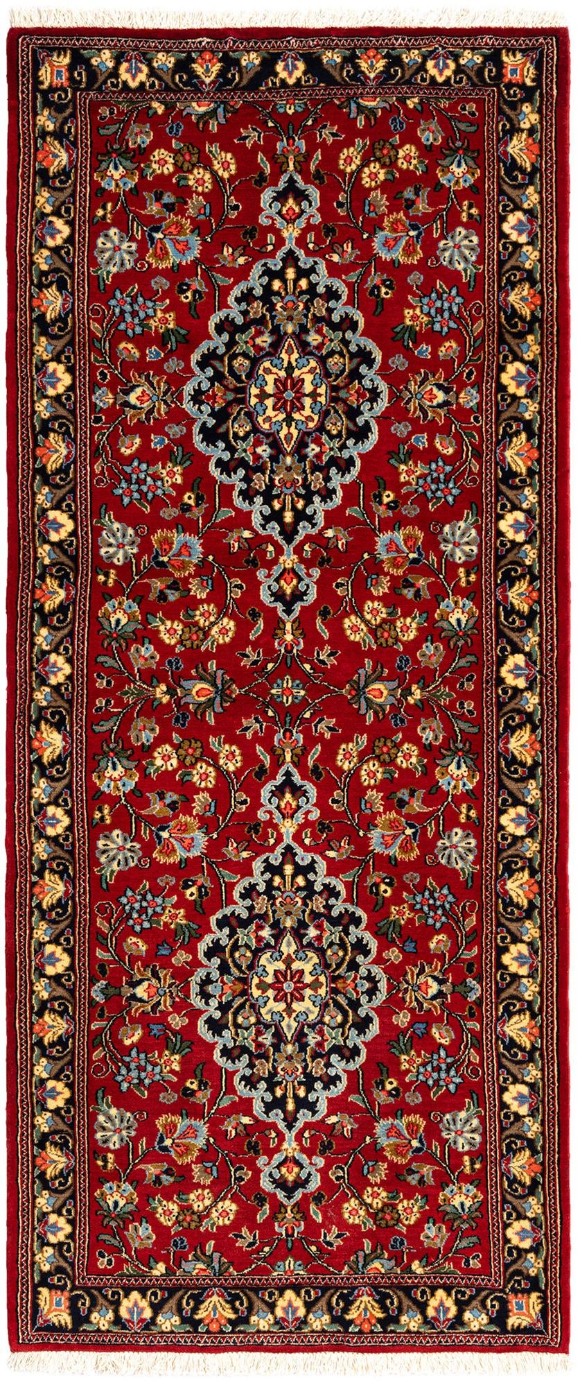 2' 9 x 6' 5 Hand Knotted Qom Persian Runner Rug