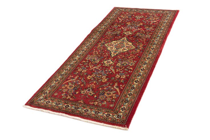 Detail image of 2' 8 x 6' 2 Hand Knotted Qom Persian Runner Rug